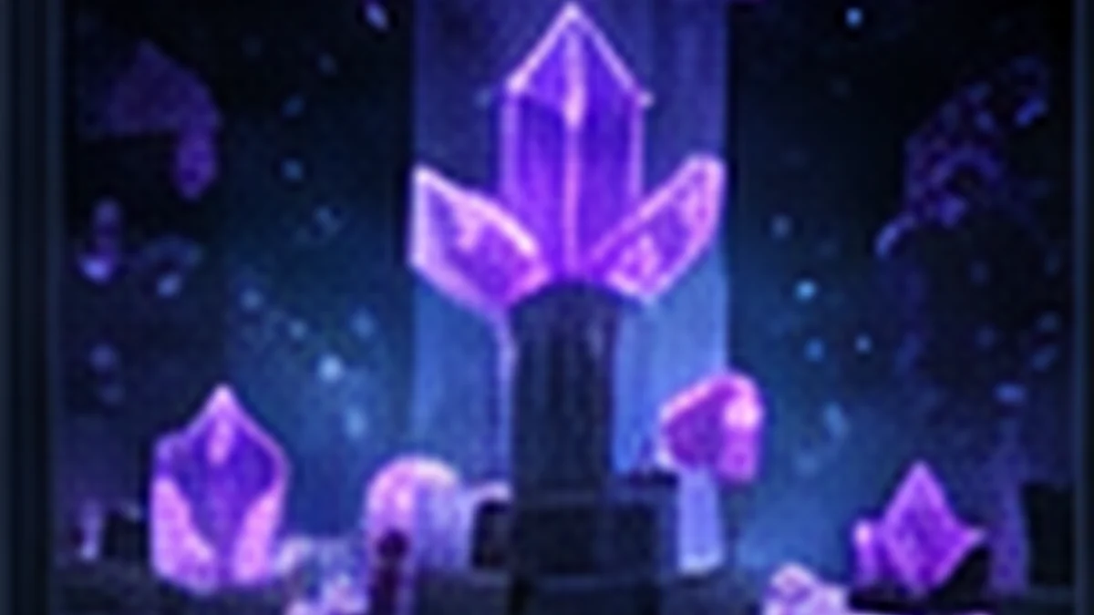 Purple crystal ritual artwork for the Better End infusion and progression guide